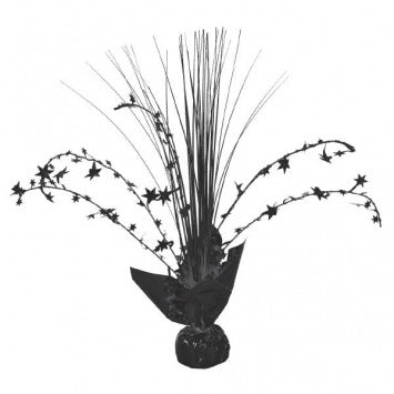 Foil Spray Centerpiece - Jet Black
 12in