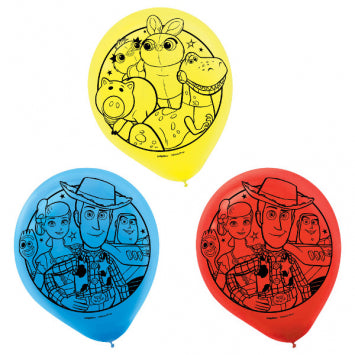 ©Disney/Pixar Toy Story 4 Printed Latex Balloons, 12in 6ct