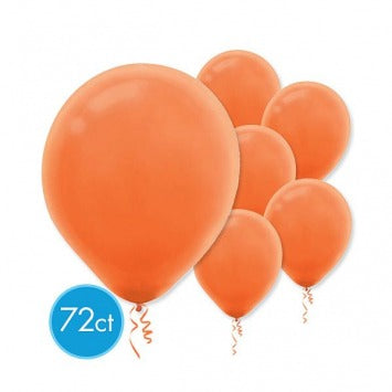Orange Peel Solid Color Latex Balloons - Packaged, 72ct 12in