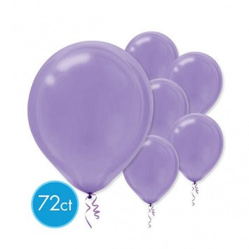 New Purple Solid Color Latex Balloons - Packaged, 72ct 12in