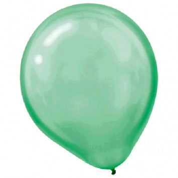 Festive Green Pearl Latex Balloons - Packaged, 72 ct 12in