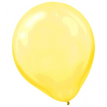 Yellow Sunshine Pearl Latex Balloons - Packaged, 72 ct 12in