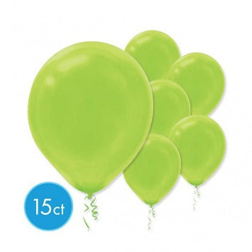 Kiwi Solid Color Latex Balloons - Packaged, 15ct 12in