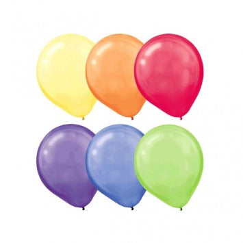Assorted Pearl Latex Balloons - Packaged, 15 ct 12in