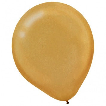 Gold Pearl Latex Balloons - Packaged, 20 ct 9in