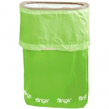 Flings® Bin - Kiwi 13 Gallons 22in H x 15in W x 10in D