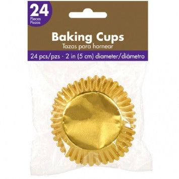 Cupcake Cases - Gold 2in 24/ct