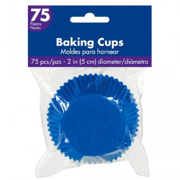 Cupcake Cases - Bright Royal Blue 2in 75/ct