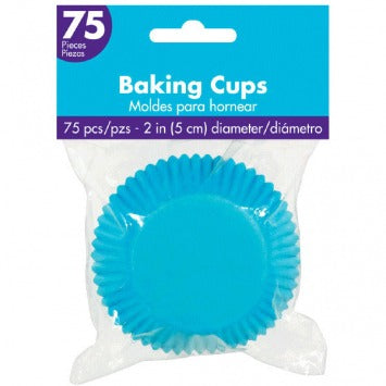 Cupcake Cases - Caribbean Blue 2in 75/ct