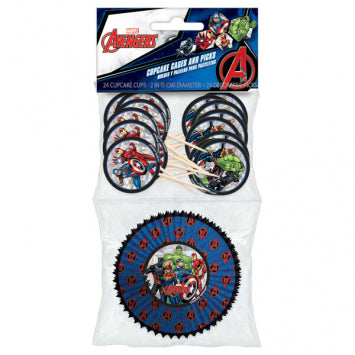 Marvel Avengers Powers Unite™ Cupcake Cases and Picks Pack 48/ct