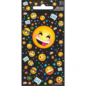 Smiley Jumbo Sticker 5 1/2in x 2 3/4in 1/ct