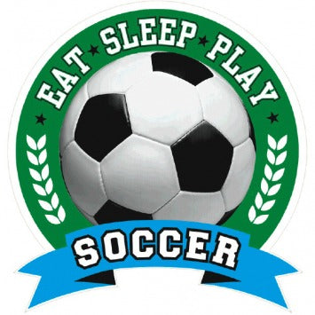 Soccer Decal Favor 5 3/4in x 5 1/4in