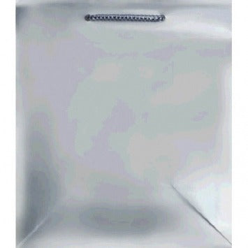 Silver Matte Medium Gift Bag 9 1/2in H x 7 3/4in W x 4 1/2in D