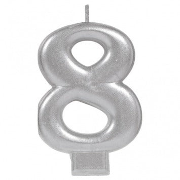 Numeral Metallic Candle