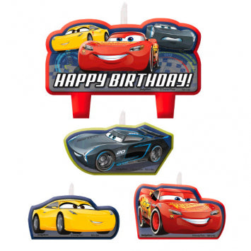 ©DISNEY CARS 3 Birthday Candle Set 4/ct