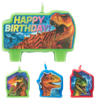 Jurassic World™ Birthday Candle Set 4/ct