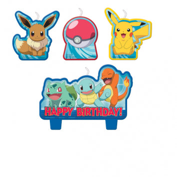 Pokemon™ Birthday Candle Set 4/ct
