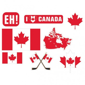 Canada Day Big Pack Cutouts, 5in, 7in, 10 1/2in 30/ct