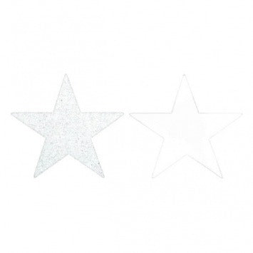 Star Cutouts - Frosty White 5in 5/ct