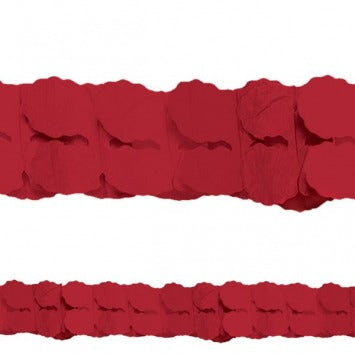 Apple Red Paper Garland, 12ft