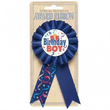 Birthday Boy Award Ribbon 5 1/2in