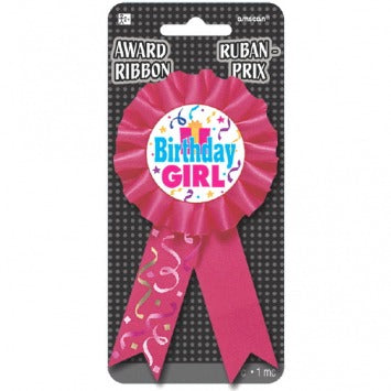 Birthday Girl Award Ribbon 5 1/2in