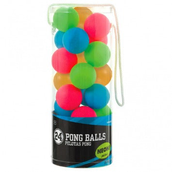 High Count Pong Balls Neon 2oz 2in x 2in 24/ct