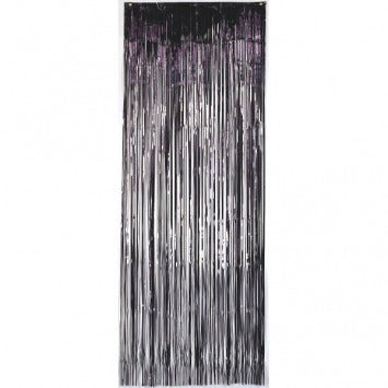 Black Foil Metallic Curtain 3ft x 8ft