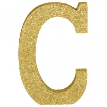 Letter C 8 7/8in H x 5 7/8iin W x 1in D