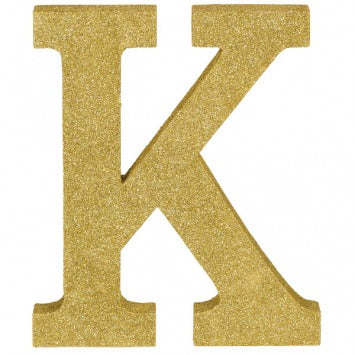 Letter K 8 7/8in H x 7 1/2in W x 1in D