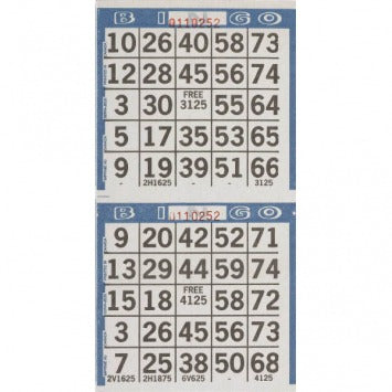 Bingo Game Sheets 125/ct