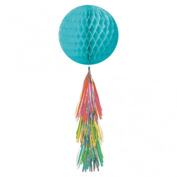 Honeycomb Ball w/ Tail - Multi 11 3/4in Honeycomb w/ 16in Tail