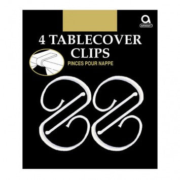 Plastic Table Cover Clips 4/ct