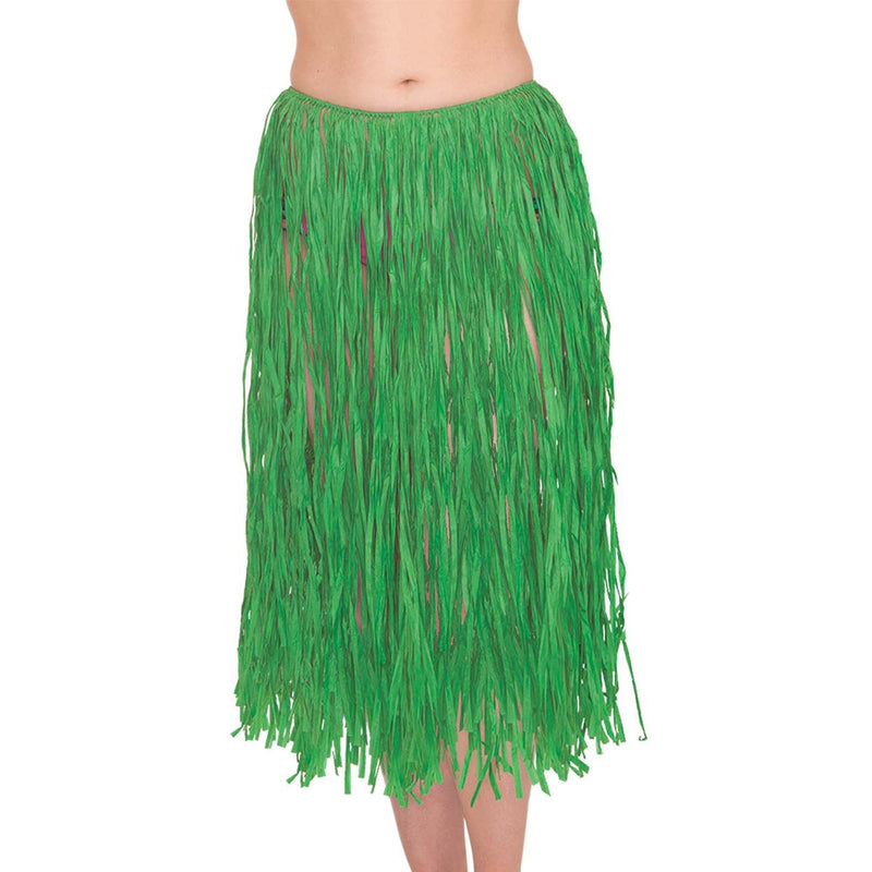 Adult Green Grass Skirt 28in x 31in 1/ct