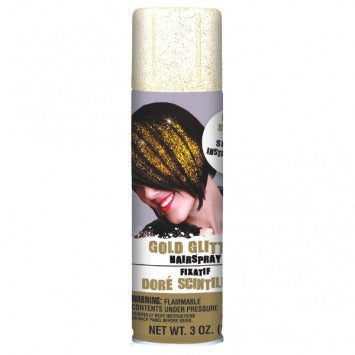 Gold Glitter Hair Spray 3oz