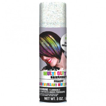 Multicolor Glitter Hairspray 3oz