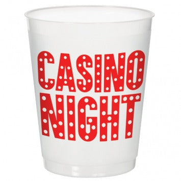 Casino Frosted Stadium Cup 14oz 8/ct