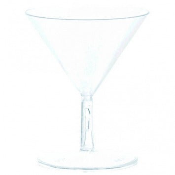 Clear Plastic Mini Martini Glasses 2oz 20/ct