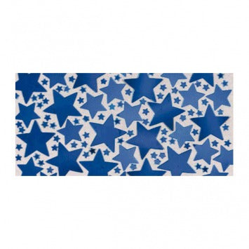 Blue Metallic Star Confetti  2 1/2oz