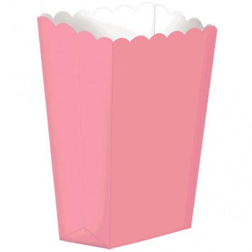 Small Popcorn Box - New Pink 5 1/4in X 3 3/4in 5/ct