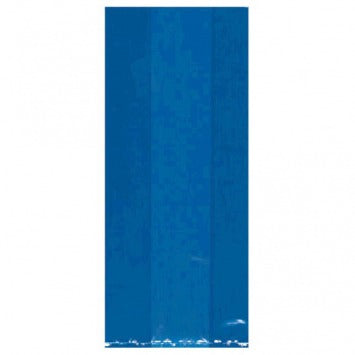 Bright Royal Blue Small Cello Party Bags 9 1/2in H x 4in W x 2in D 25/ct