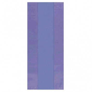 New Purple Small Cello Party Bags 9 1/2in H x 4in W x 2in D 25/ct