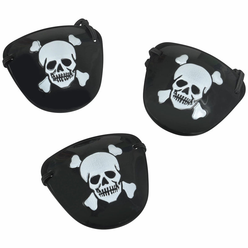 Pirate Eye Patch High Count Favor 2 4/25in x 2 12/25in 12/ct