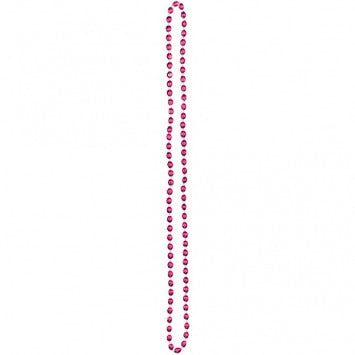 Let's Party Bead Necklace - Pink 30in