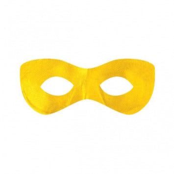 Yellow Super Hero Mask 2 7/8in H x 8 1/4in W