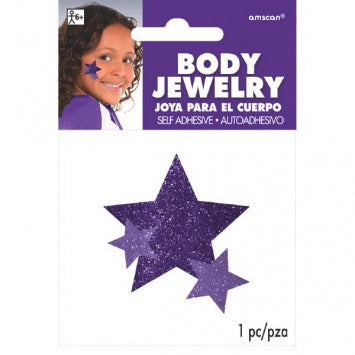 Purple Spirit Glitter Body Jewelry