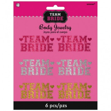 Team Bride Body Jewelry 6/ct