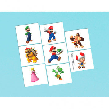 Super Mario Brothers™ Tattoo Favors 16/ct