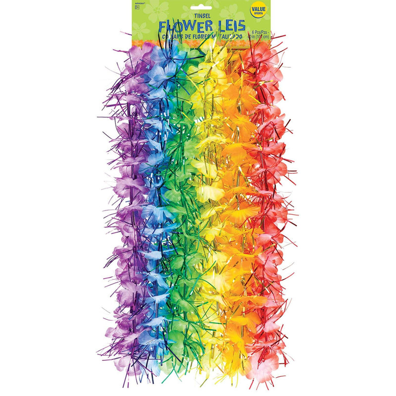 Tinsel Flower Lei 40in 1/ct