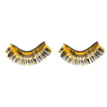 Yellow Tinsel Eyelashes 1/2in x 1in